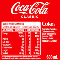 Coca-Cola Classic Soft Drink Bottle