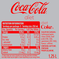 Diet Coca-Cola Soft Drink Bottle