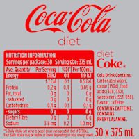 Diet Coca-Cola Soft Drink Multipack Cans