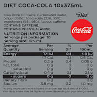 Diet Coca-Cola Soft Drink Multipack Cans