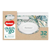 Huggies Baby Wipes Fragrance Free Clutch & Go