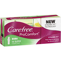 Carefree Procomfort Super Tampons