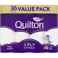 Quilton White 3 Ply Toilet Tissue