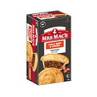 Mrs Mac's Chilli Beef & Cheese Pies