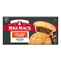 Mrs Mac's Chilli Beef & Cheese Pies