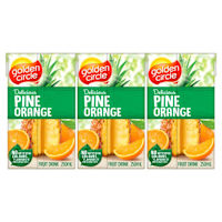 Golden Circle Pine Orange Fruit Drink Multipack Poppers