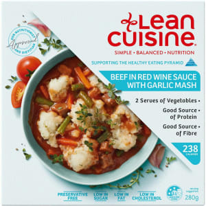 Lean Cuisine Beef In Red Wine Sauce With Garlic Mash