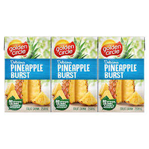 Golden Circle Pineapple Burst Fruit Drink Multipack Poppers
