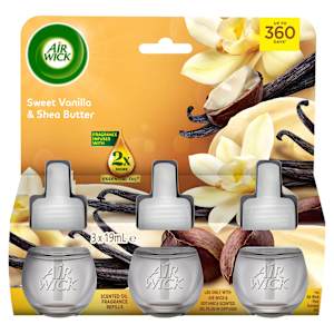 Air Wick Essential Oil Air Freshener Refill Sweet Vanilla & Shea Butter 