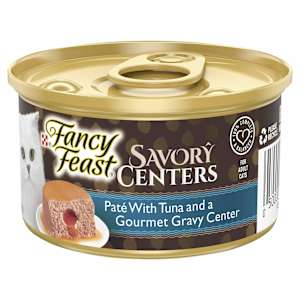 Fancy Feast Adult Savory Centers Patè With Tuna And A Gourmet Gravy Center Wet Cat Food