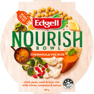 Edgell Chermoula Veg Rice Nourish Bowl