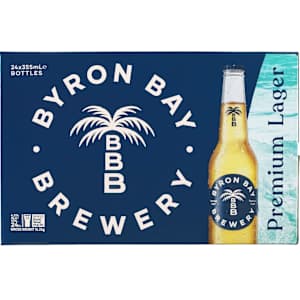 Byron Bay Premium Lager Bottle Carton