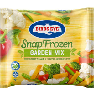 Birds Eye Snap Frozen Garden Mix Carrot Beans Brocoli Cauli Capsicum