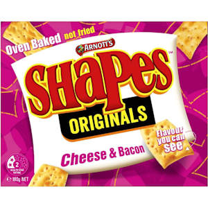 Arnott's Shapes Cheese & Bacon