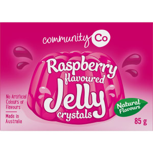 Community Co Raspberry Flavoured Jelly Crystals