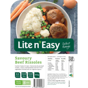 Lite n' Easy Savoury Beef Rissoles