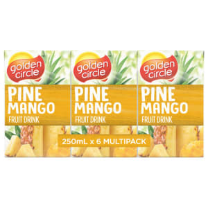 Golden Circle Pine Mango Fruit Drink Multipack Poppers