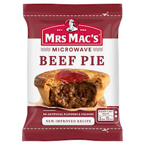 Mrs Mac's Microwave Beef Pie