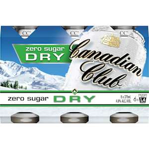 Canadian Club & Dry Zero Sugar Can