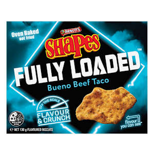 Arnott's Shapes Fully Loaded Bueno Beef Taco