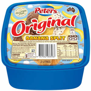 Peters Original Banana Split Ice Cream