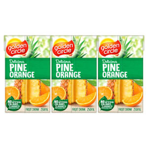 Golden Circle Pine Orange Fruit Drink Multipack Poppers