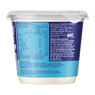 Dairy Farmers Thick & Creamy Yoghurt Classic Vanilla