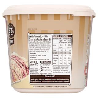 Peters Light & Creamy Raspberry Ripple Ice Cream