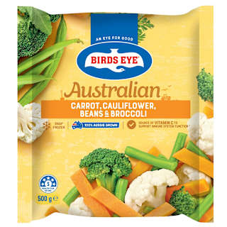Birds Eye Country Harvest Carrot Cauliflower Beans & Broccoli