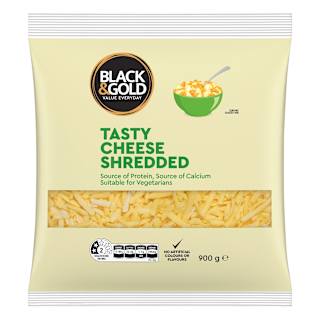 Black & Gold Shredded Tasty Cheese