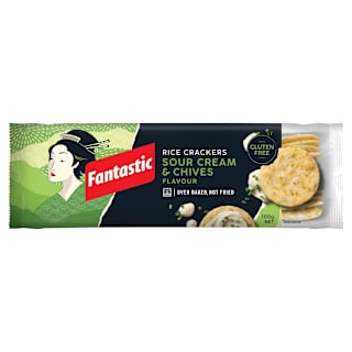 Fantastic Rice Crackers Sour Cream & Chives