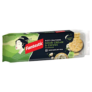 Fantastic Rice Crackers Sour Cream & Chives