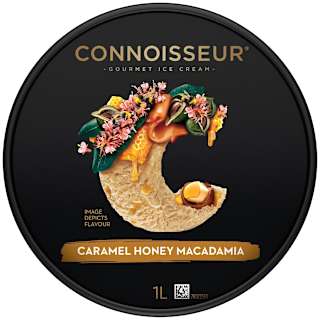 Connoisseur Ice Cream Caramel Honey Macadamia
