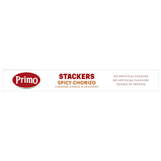 Primo Stackers Spicy Chorizo Cheddar Cheese & Crackers