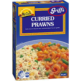 Griffs Meal Curried Prawns & Rice