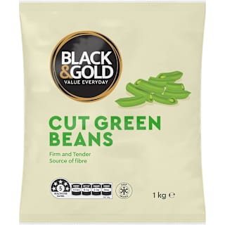 Black & Gold Cut  Beans