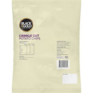 Black & Gold Chips Crinkle Cut