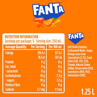 Fanta Orange Soft Drink Bottle