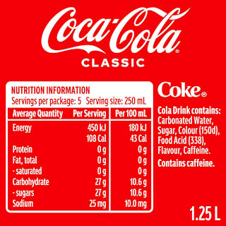 Coca-Cola Classic Soft Drink Bottle