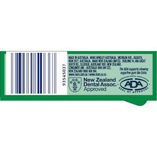 Extra Spearmint Chewing Gum Sugar Free