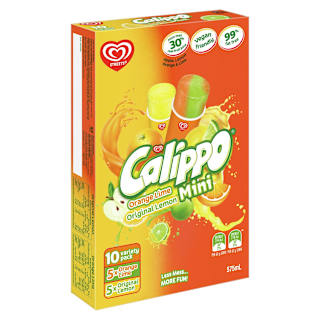 Calippo Mini Water Ice Lemon Orange & Lime