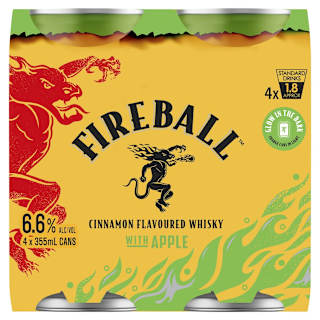 Fireball & Apple 6.6% Can