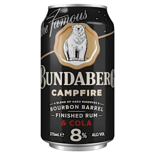 Bundaberg Campfire Rum & Cola 8% Can 375mL