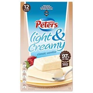 Peters Light & Creamy Classic Vanilla Ice Cream Slices