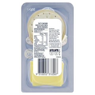 Mainland Tasty Cheddar Cheese with Water Crackers