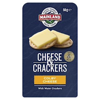 Mainland Colby Cheese with Water Crackers