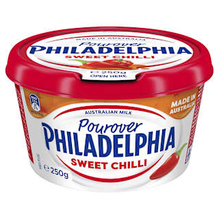 Philadelphia Cream Cheese Sweet Chilli Pourovers