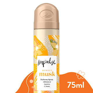 Impulse Women Body Spray Aerosol Deodorant Merely Musk