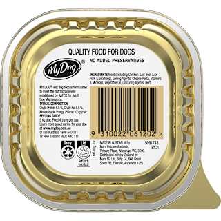 My Dog Gourmet Beef With Cheese & Toppings Wet Dog Food Tray