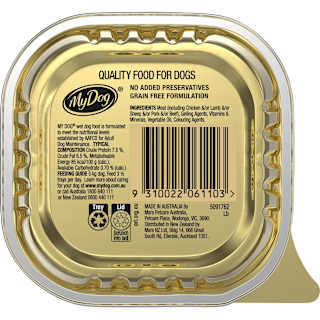My Dog Lamb Loaf Classics Wet Dog Food Tray